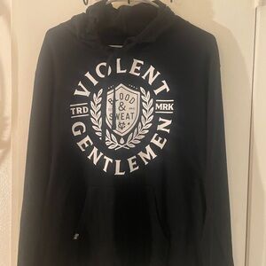 NWT Violent Gentlemen Black Hoodie